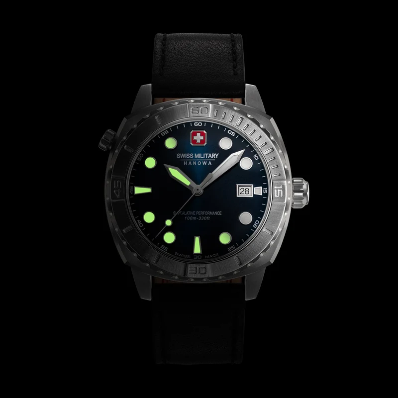 Swiss Military Hanowa Phoenix SMWGH0004001-SET Herrenuhr Blau • Saphirglas • 4-in-1 Set