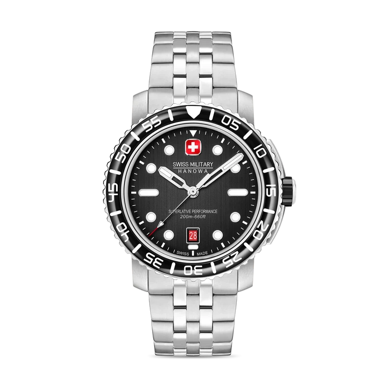 Swiss Military Hanowa Black Marlin SMWGH0001702 Herren • Saphirglas • 20 Bar Wasserdicht