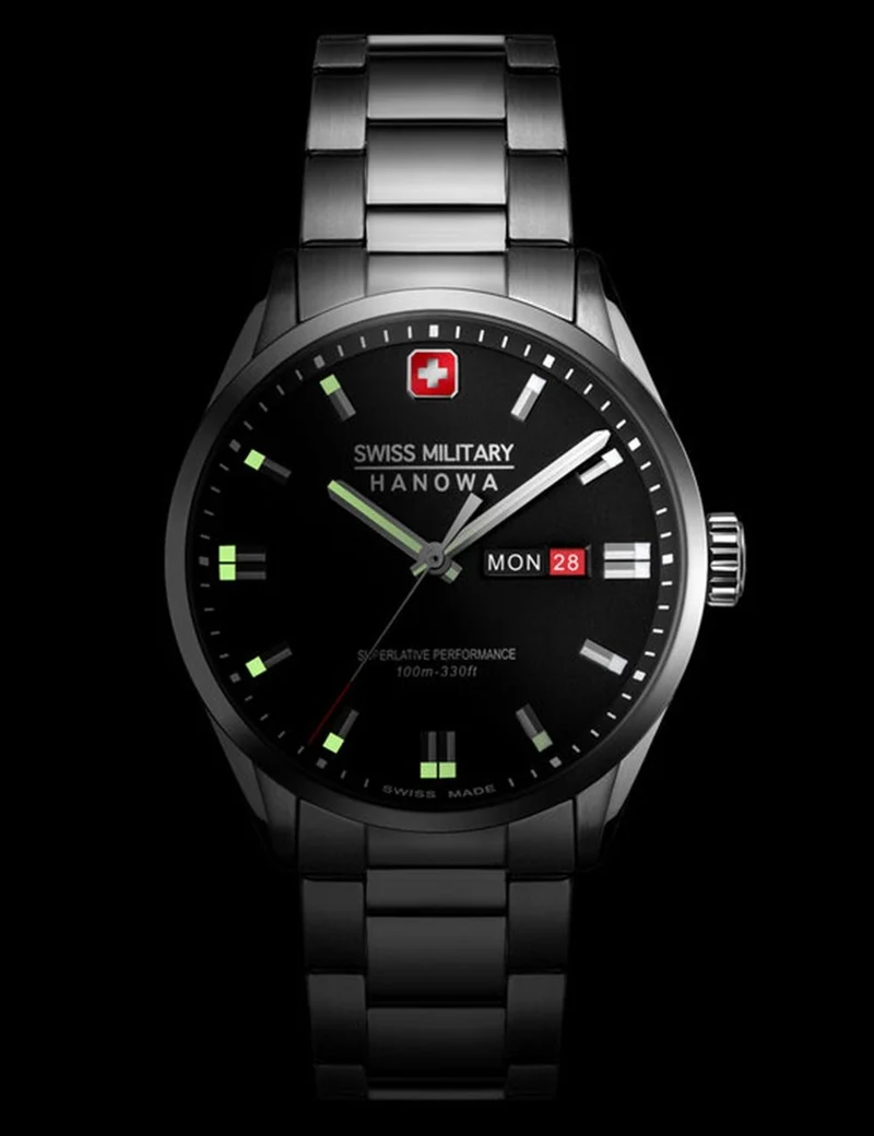 Swiss Military Hanowa Roadrunner Maxed SMWGH0001601 Herren • 10 ATM Wasserdicht • 43 mm Gehäuse