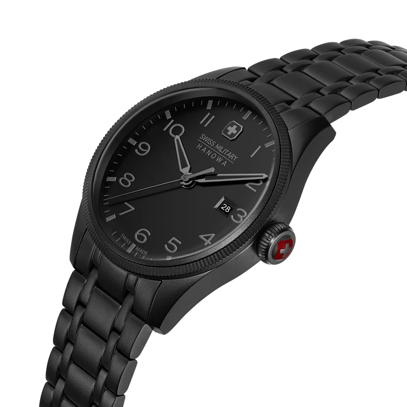 Swiss Military Hanowa Thunderbolt Stealth SMWGH0000830 Herren Armbanduhr Schwarz • Saphirglas • 10 ATM Wasserdicht