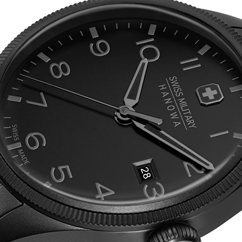 Swiss Military Hanowa Thunderbolt Stealth SMWGH0000830 Herren Armbanduhr Schwarz • Saphirglas • 10 ATM Wasserdicht