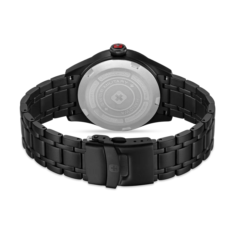 Swiss Military Hanowa Thunderbolt Stealth SMWGH0000830 Herren Armbanduhr Schwarz • Saphirglas • 10 ATM Wasserdicht