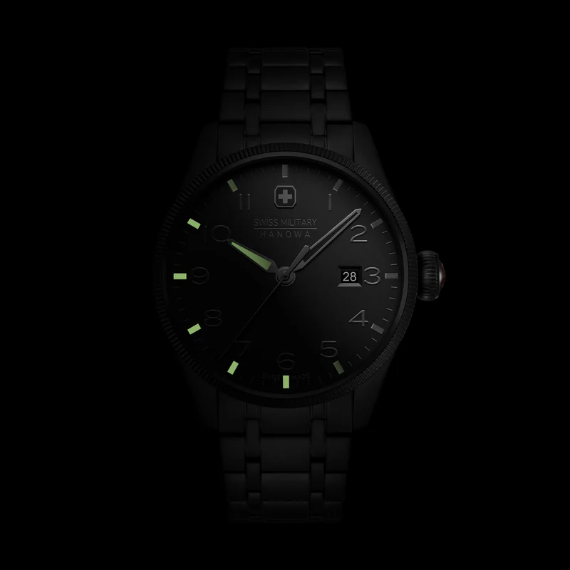 Swiss Military Hanowa Thunderbolt Stealth SMWGH0000830 Herren Armbanduhr Schwarz • Saphirglas • 10 ATM Wasserdicht