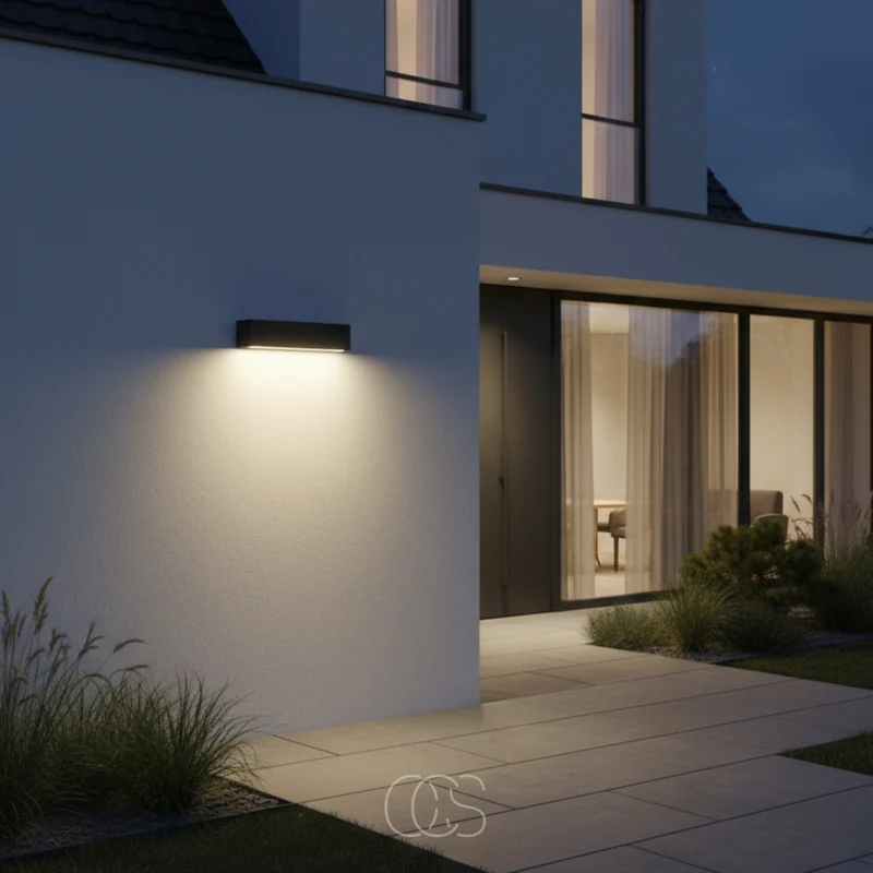 Buitenwandlamp Downlight Aluminium Antraciet IP65 Waterdicht Warm Wit 897 Lumen Gevelverlichting Modern Tuin | Sansoti