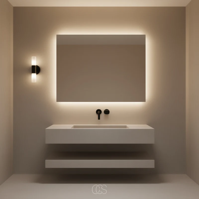 Wandlamp Badkamer Zwart Matglas Up Down LED Verlichting Sfeervol Minimalistisch Modern Design Interieur Wandverlichting | Sansoti