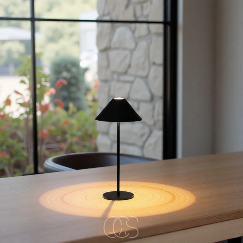 Draadloze LED Tafellamp Touch Dimbaar 20u Batterij IP54 Binnen Buiten Warm Wit 3000K Lantaarn Design | Sansoti