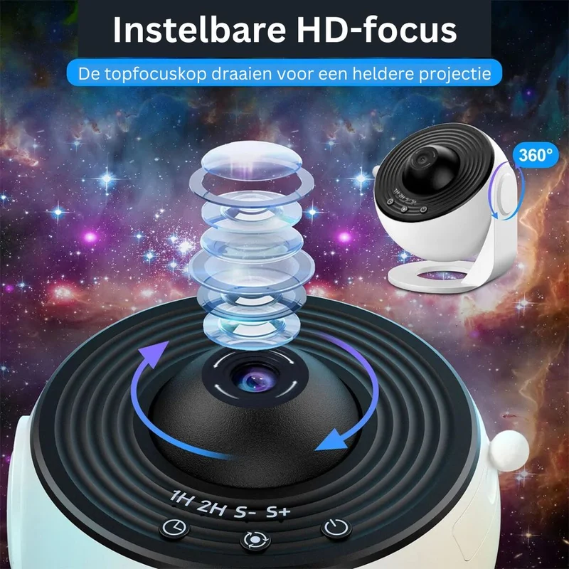 Sterrenhemel Projector 12 Sterrenbeelden Timer Plafond Wand Nachtlamp Slaapkamer Kinderkamer Sfeerverlichting | Sansoti