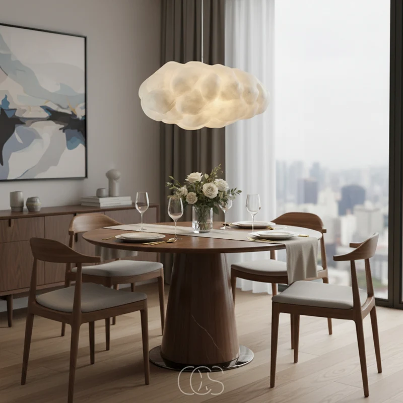 Hanglamp Wolkvorm 30-80cm Warm Wit Licht E27 Plafondverlichting Eetkamer Woonkamer Slaapkamer Sfeerverlichting | Sansoti
