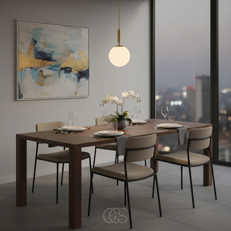 Scandinavische hanglamp met glazen bol Ø20cm goudkleurige fitting noordse stijl moderne plafondverlichting | Sansoti