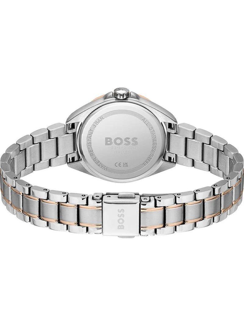 BOSS Felina 1502622 Damen Armbanduhr Roségold • Mineralglas • Datumsanzeige
