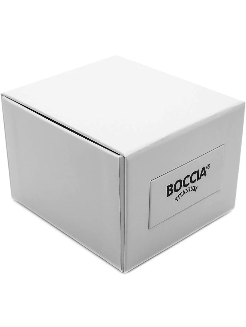 Boccia Royce 3743-02 Herren Armbanduhr Rot • Titan-Chronograph • Saphirglas