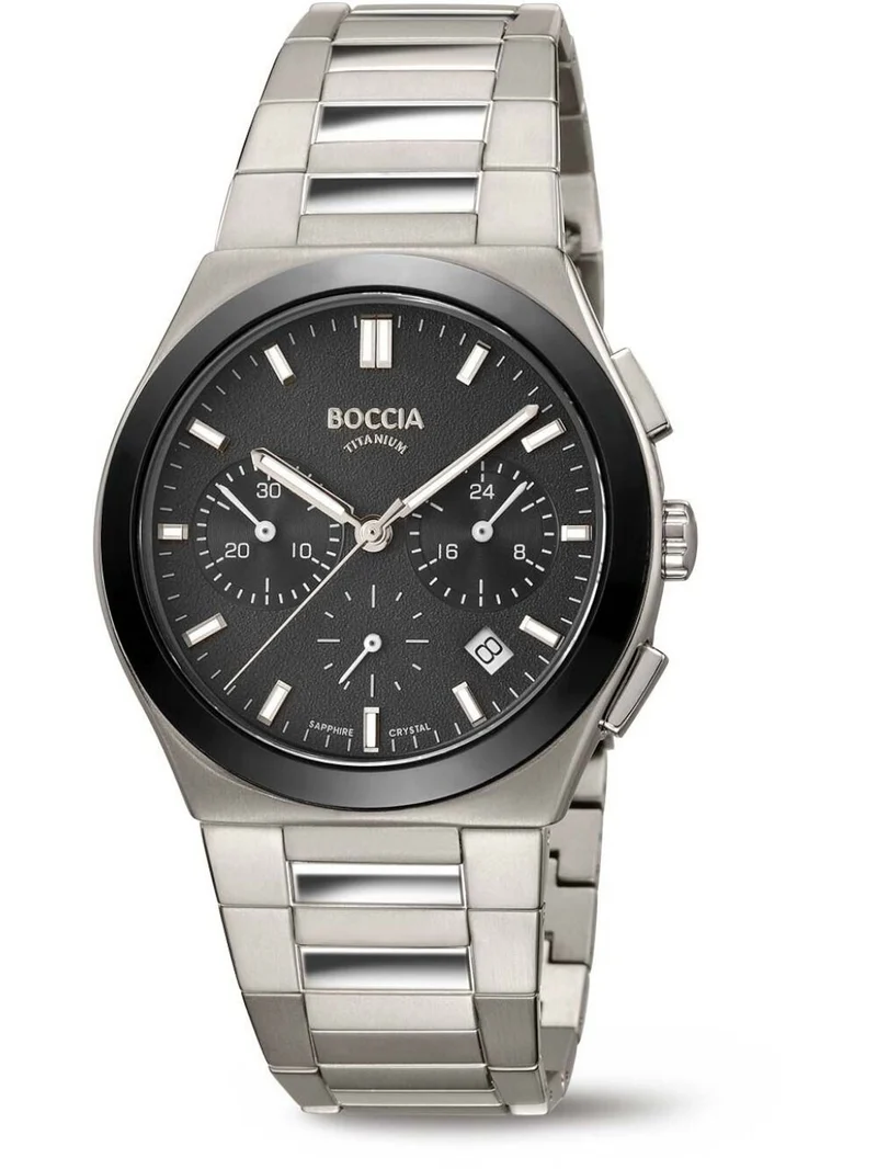 Boccia 3736-02 Herrenuhr Titanium Chronograph 39mm • Saphirglas • Reintitanband