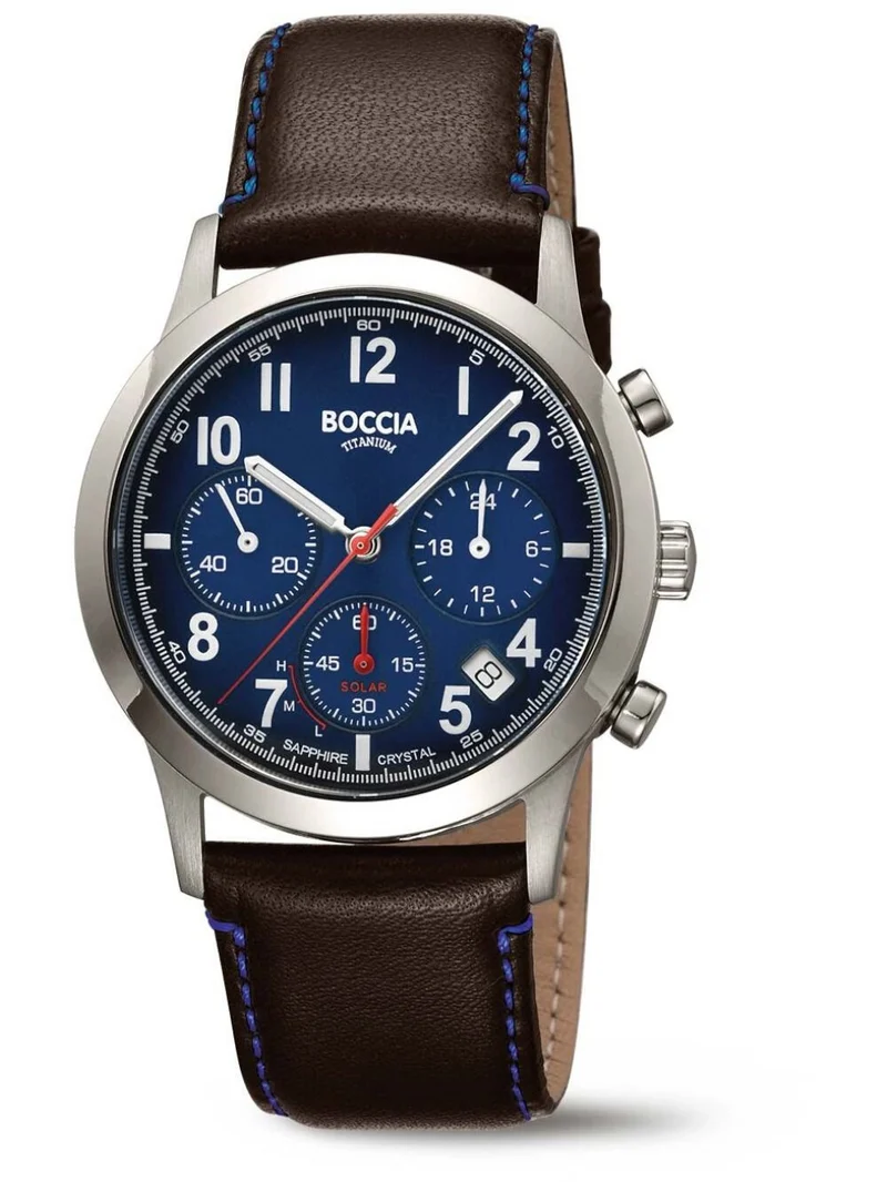 Boccia Titanium Solar 3735-02 Herren • Saphirglas • Solar-Chronograph