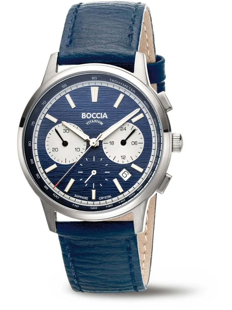 Boccia 3734-02 Herren Armbanduhr • Titan Chronograph • Saphirglas