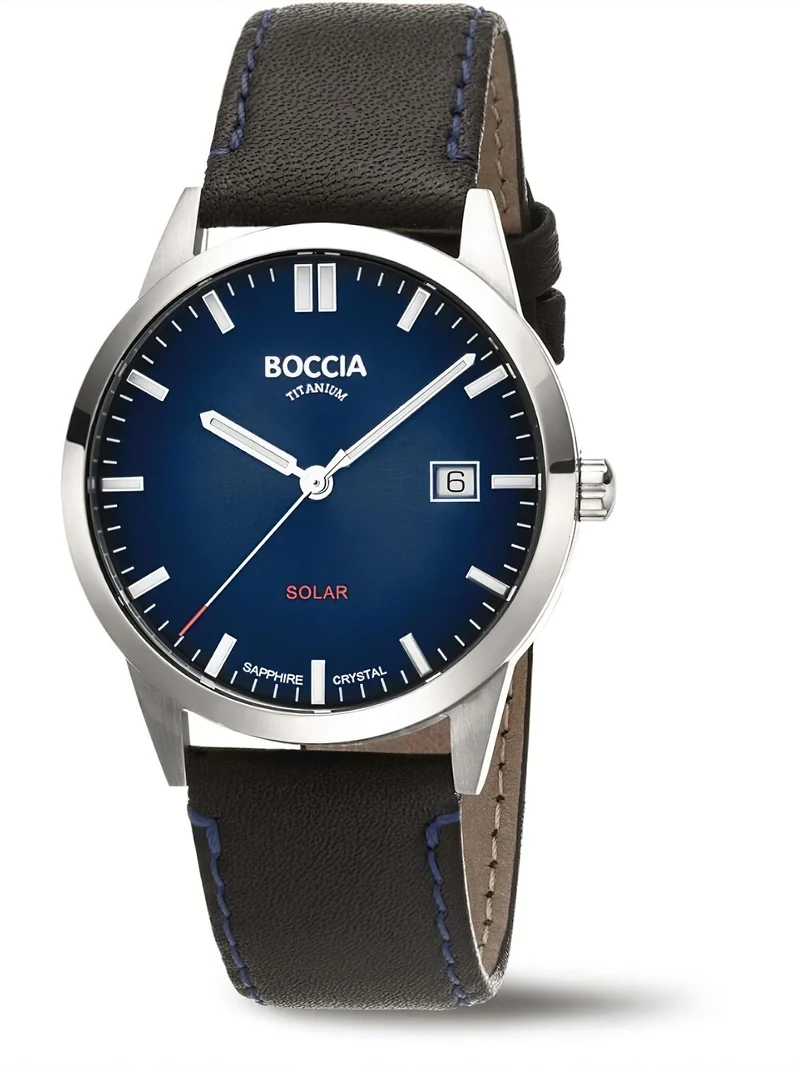 Boccia 3673-01 Herren Armbanduhr • Solar • Saphirglas