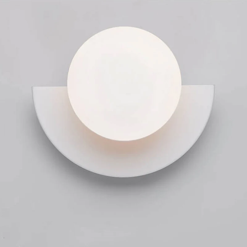 Halfcirkelvormige Wandlamp met Gekleurde Bol Modern Design Decoratieve Verlichting voor Woonkamer Slaapkamer Gang | Sansoti