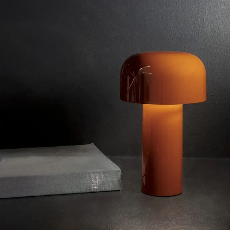 Paddenstoel Tafellamp Oplaadbaar | Draadloze LED Sfeerverlichting met Dimfunctie voor Binnen & Buiten | Sansoti