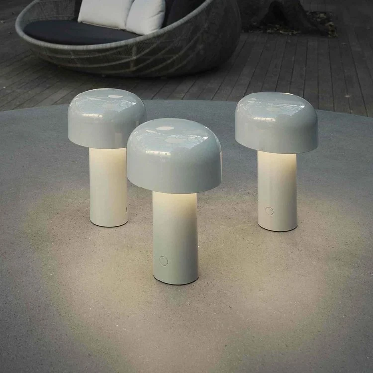 Paddenstoel Tafellamp Oplaadbaar | Draadloze LED Sfeerverlichting met Dimfunctie voor Binnen & Buiten | Sansoti