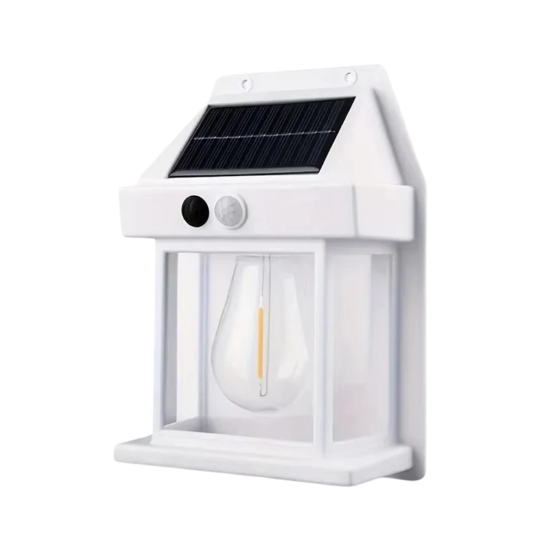 Solar Buitenlamp met Bewegingssensor 3W LED IP44 Waterdicht Wandlamp voor Tuin Terras Balkon Oprit Verlichting | Sansoti