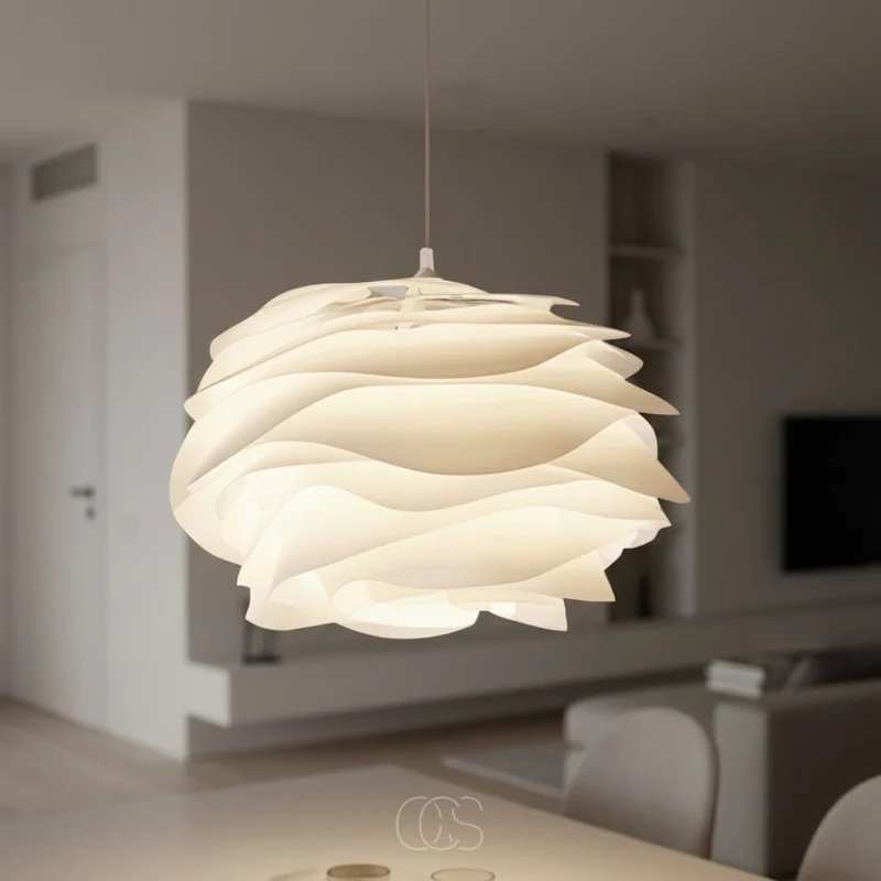 Bloembladhanglamp Wit 43cm E27 Diffuus Licht Woonkamer Slaapkamer Eetkamer Sfeerverlichting Modern Design Binnen | Sansoti