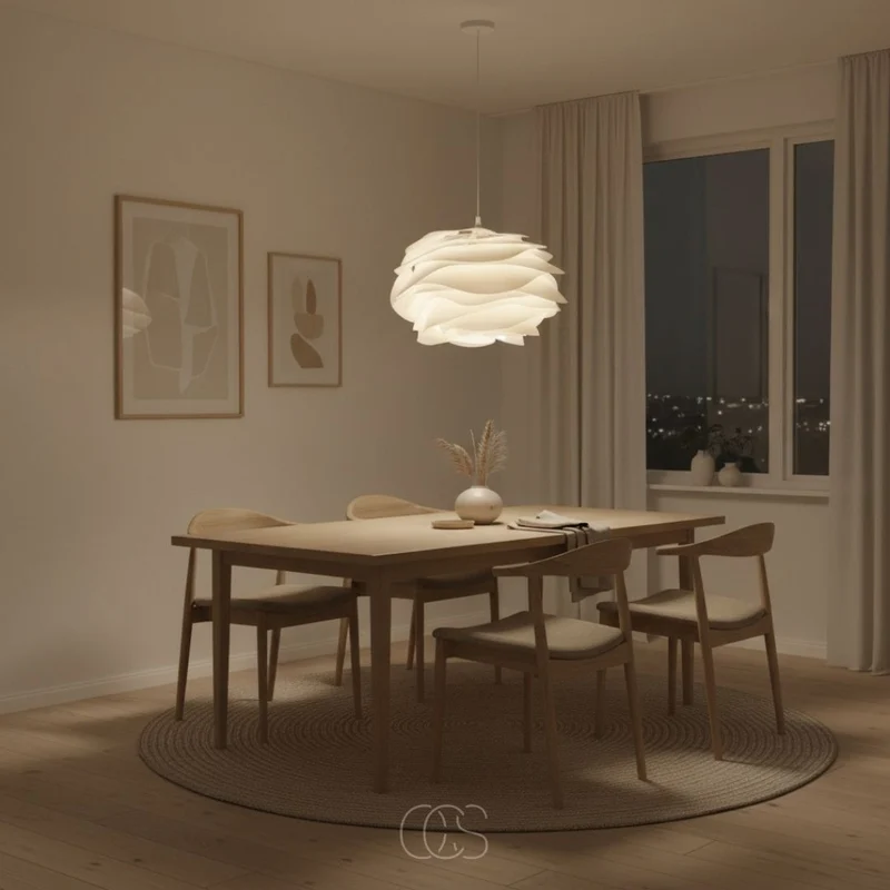 Bloembladhanglamp Wit 43cm E27 Diffuus Licht Woonkamer Slaapkamer Eetkamer Sfeerverlichting Modern Design Binnen | Sansoti