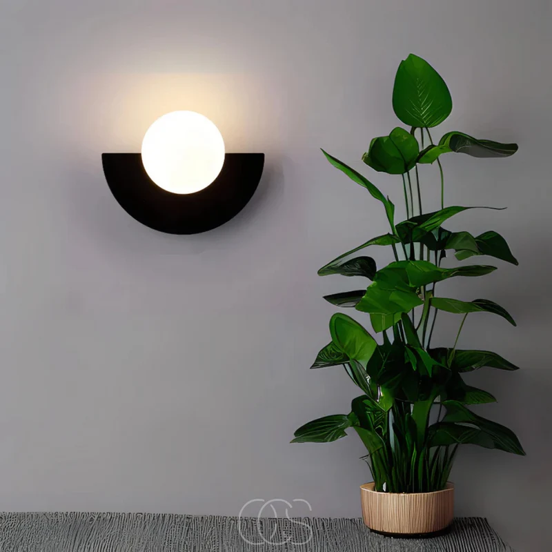 Halfronde Wandlamp Dimbaar Scandinavisch Minimalistisch Design Warm Licht Woonkamer Slaapkamer G9 LED | Sansoti