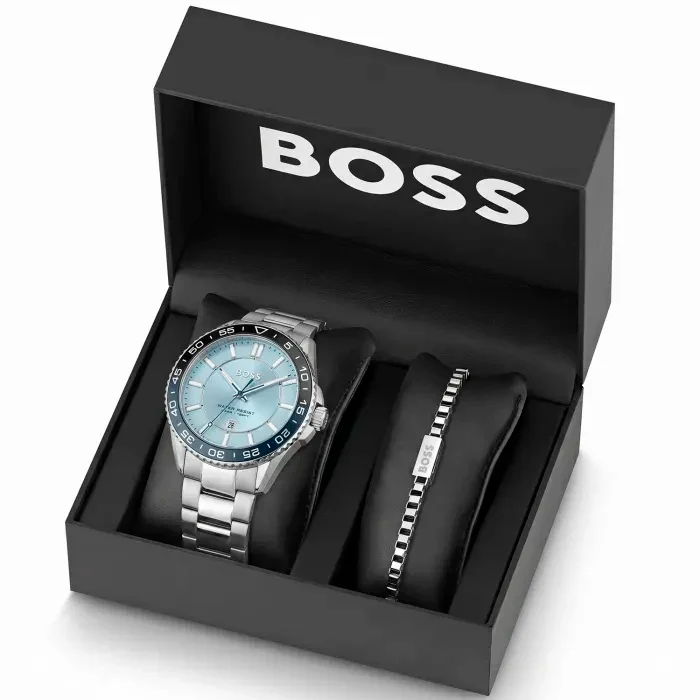 BOSS Runner Giftset 1514207-S • Herren Armbanduhr • Edles Geschenkset