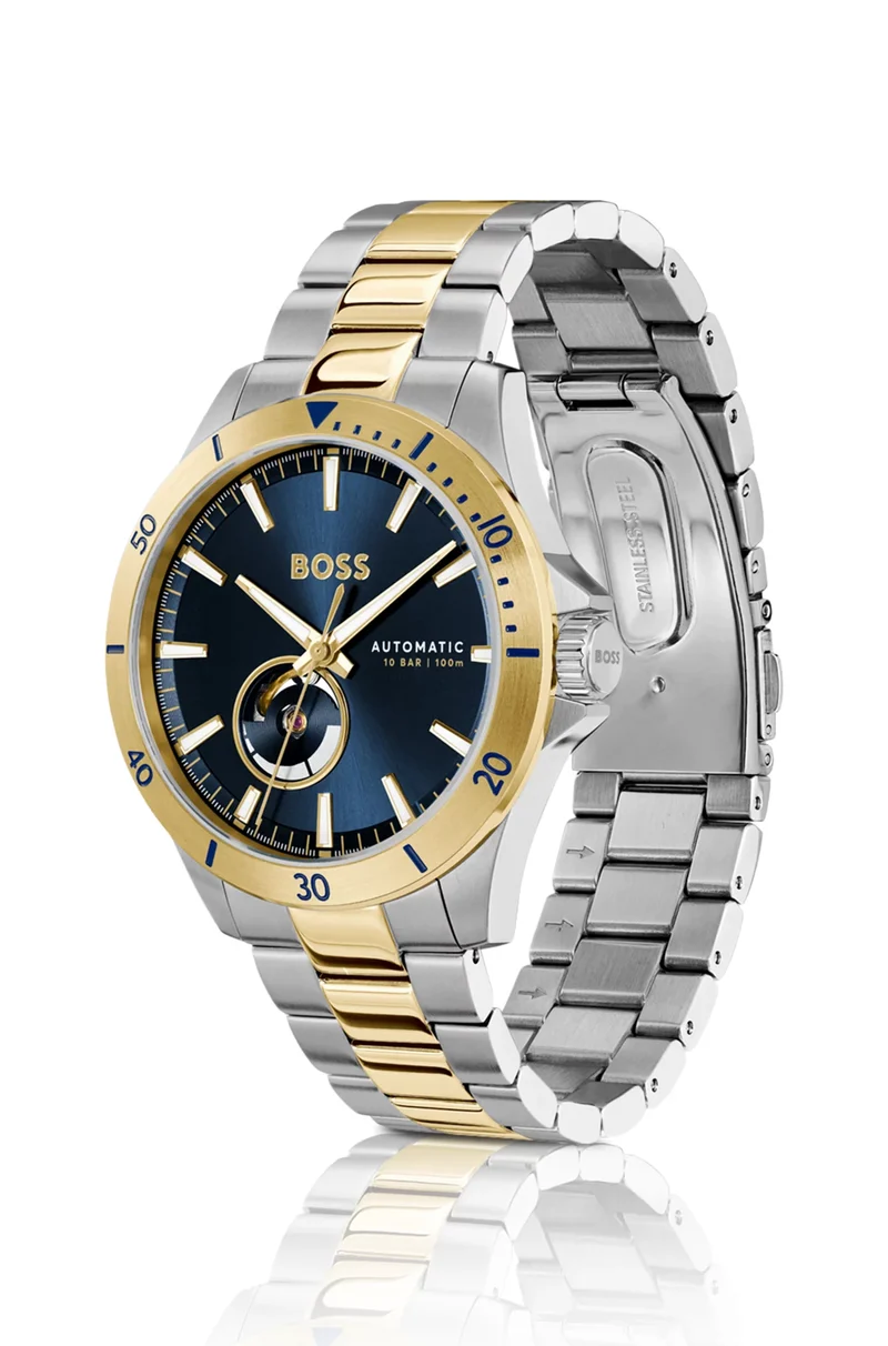 BOSS Troper 1514201 Herrenuhr Marineblau • Automatikwerk • Edelstahlgehäuse