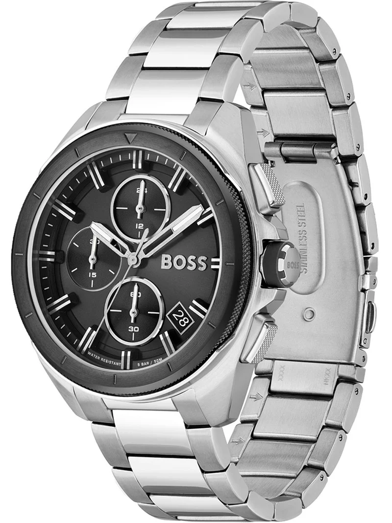 BOSS Volane 1513949 Herrenuhr Schwarz • Chronograph • Mineralglas