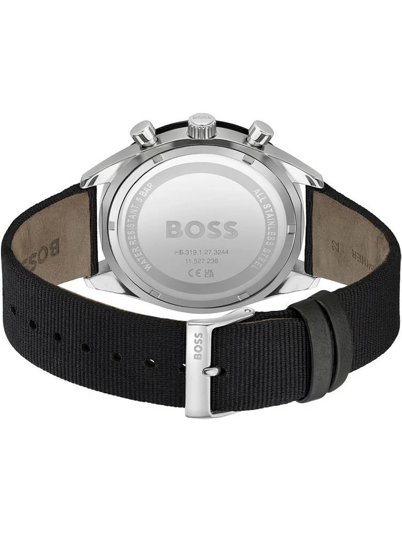 BOSS Santiago 1513936 Herrenuhr Grün • Chronograph • Mineralglas