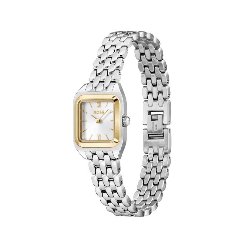 BOSS Mae Petite 1502821 Damen Armbanduhr Silber • Saphirglas • Quarzwerk