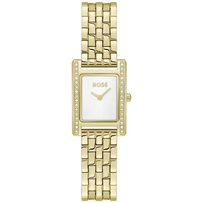 BOSS Lucy Precious 1502815 Damen Armbanduhr Gold • Saphirglas • Steinbesatz
