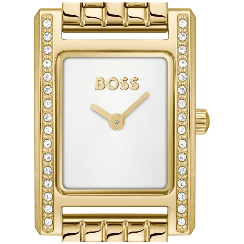 BOSS Lucy Precious 1502815 Damen Armbanduhr Gold • Saphirglas • Steinbesatz