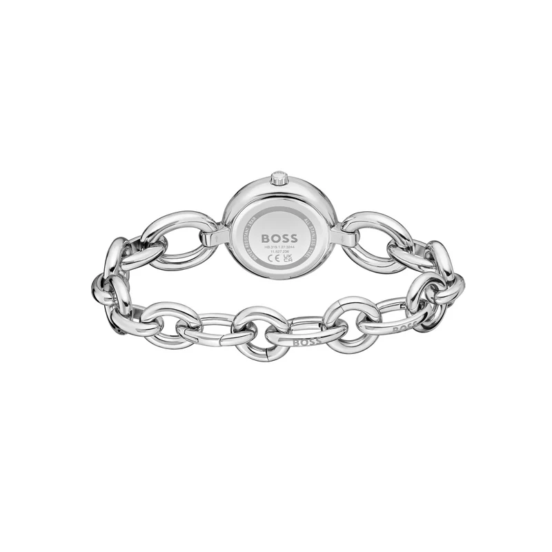 BOSS Live 1502791 Damen Armbanduhr Silber • Mineralglas • Edelstahl-Gliederarmband