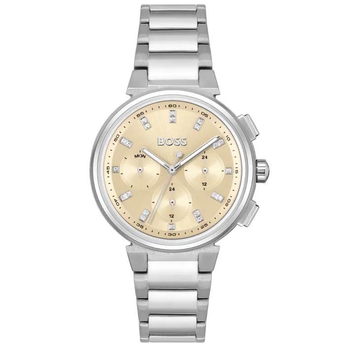 BOSS One 1502676 Damen • Edelstahlarmband • Datumsanzeige