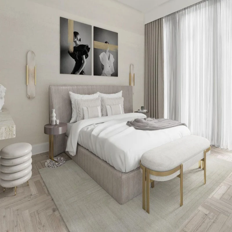 Marmeren wandlamp voor slaapkamer en woonkamer met zachte sfeerverlichting | Sansoti