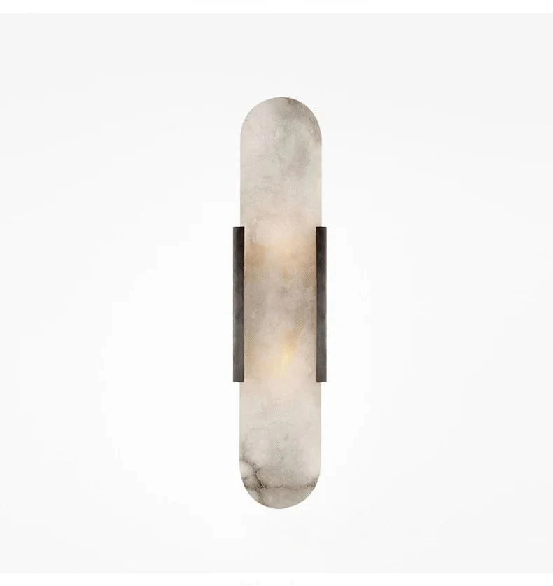 Marmeren wandlamp voor slaapkamer en woonkamer met zachte sfeerverlichting | Sansoti