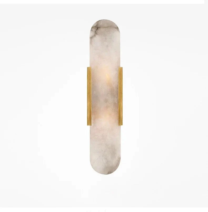 Marmeren wandlamp voor slaapkamer en woonkamer met zachte sfeerverlichting | Sansoti