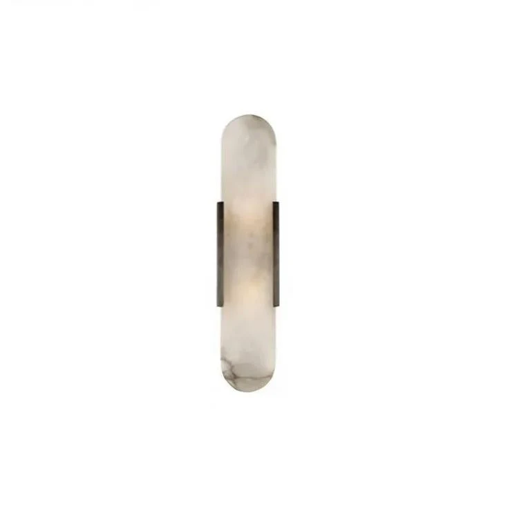 Marmeren wandlamp voor slaapkamer en woonkamer met zachte sfeerverlichting | Sansoti