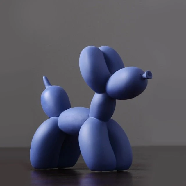 Decoratief ballon hond beeld van resin voor moderne woondecoratie | Sansoti