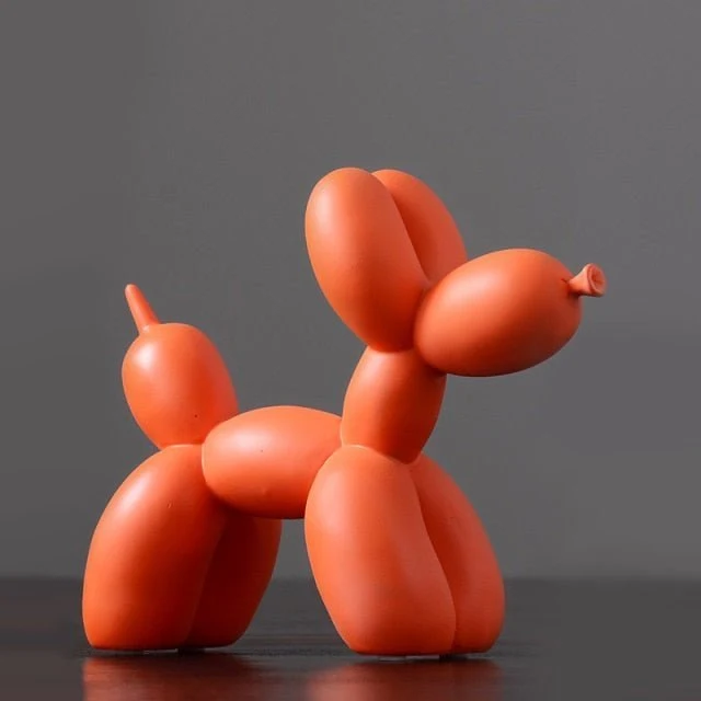 Decoratief ballon hond beeld van resin voor moderne woondecoratie | Sansoti