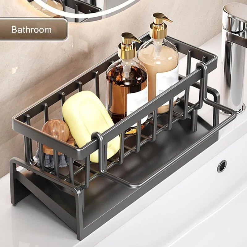 Keuken- en badkamer organizer met automatische afwatering en handdoekhouder | Sansoti