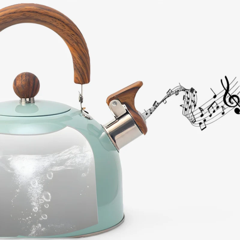 Fluitketel voor Inductie 2,5L – Elegante RVS Waterketel met Veilig Handvat | Sansoti