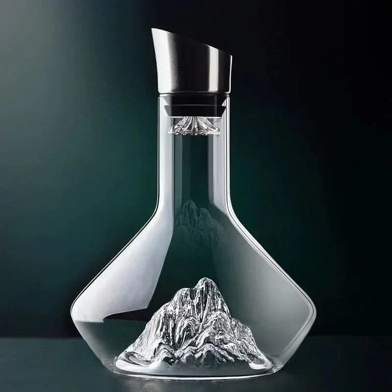 Wijnkaraf van loodvrij kristal – design wijnkaraf 1500 ml met optimale beluchting