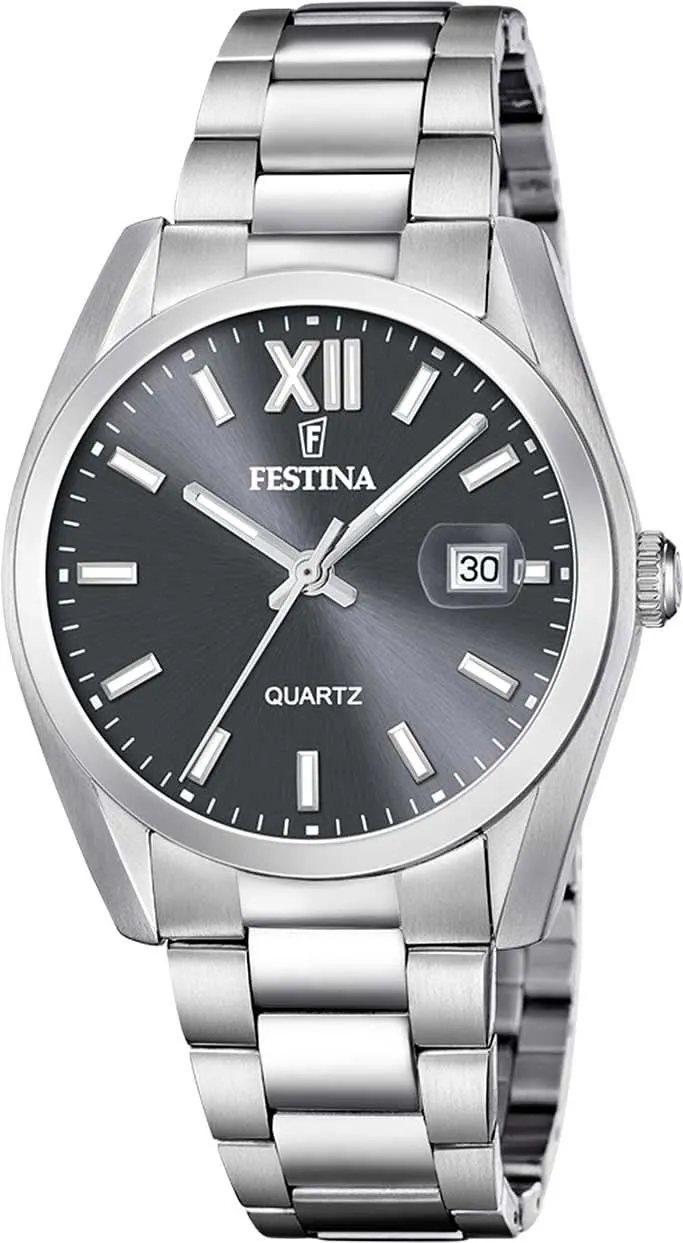 Festina Classics F20707/3 Herrenuhr • Zeitlose Eleganz • Edelstahl