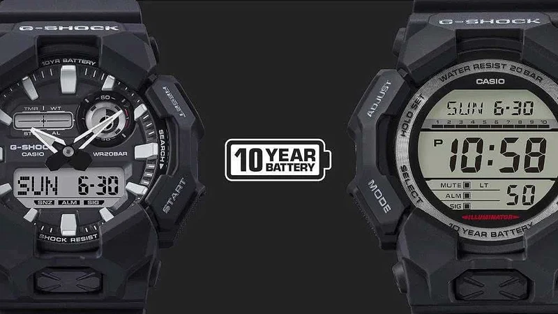 Casio G-Shock GA-010-1AER Herrenuhr • 10 Jahre Batterie • Carbon Core Guard