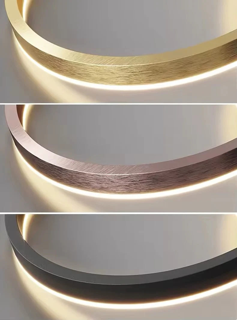 Moderne Led Ring Hanglamp Met Meerdere Lichtcirkels En Dimbare Verlichting | Sansoti