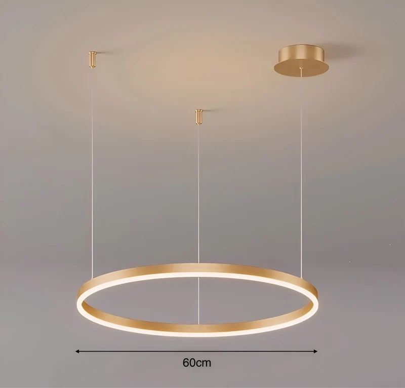 Moderne Led Ring Hanglamp Met Meerdere Lichtcirkels En Dimbare Verlichting | Sansoti