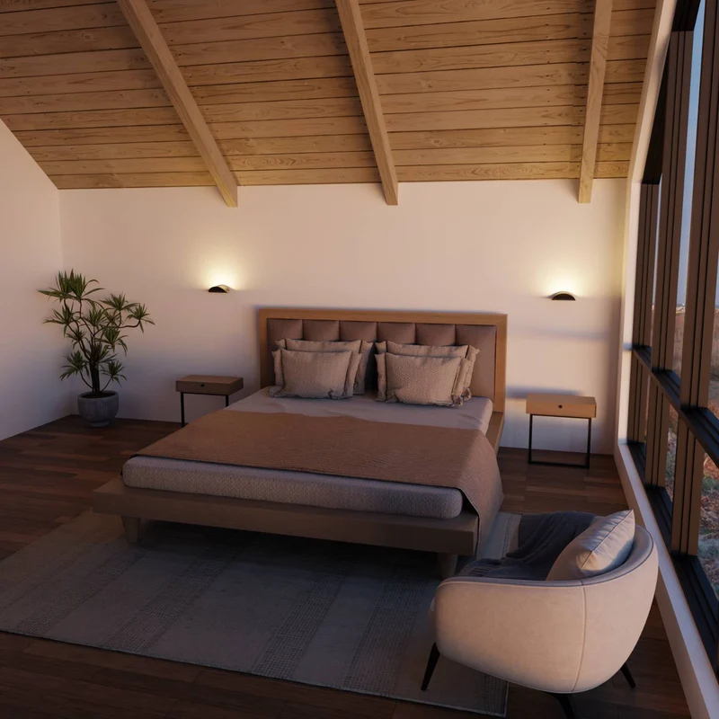 Minimalistische half ronde led wandlamp met warm indirect licht voor binnen en beschut buiten | Sansoti
