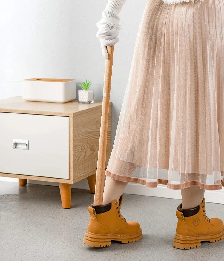 Extra Lange Schoenlepel van Hout (50 cm) – Ergonomisch Aantrekhulpmiddel | Sansoti